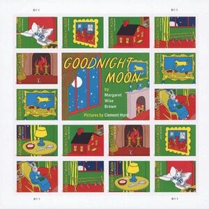 80 Goodnight Moon USPS Children's Book Margaret Wise Brown Rabbit Forever Stamps